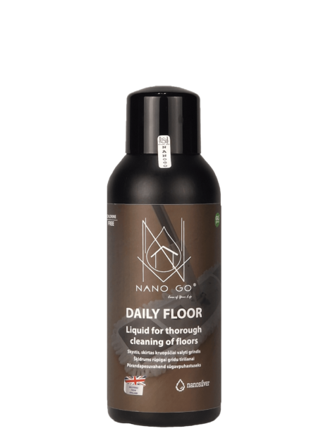 daily floor 500ml floor cleaner with nanosilver does not leave stains or streaks on the floor.