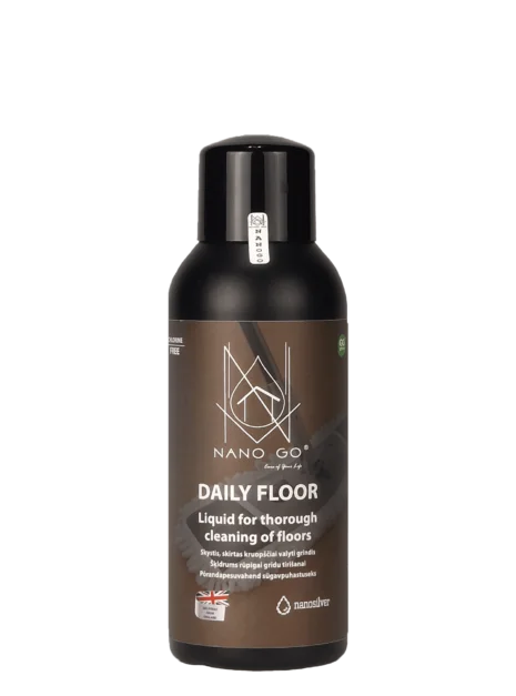 daily floor 500ml põrandapesuvahend nanohõbedaga ei jäta jutte ega triipe põrandale
