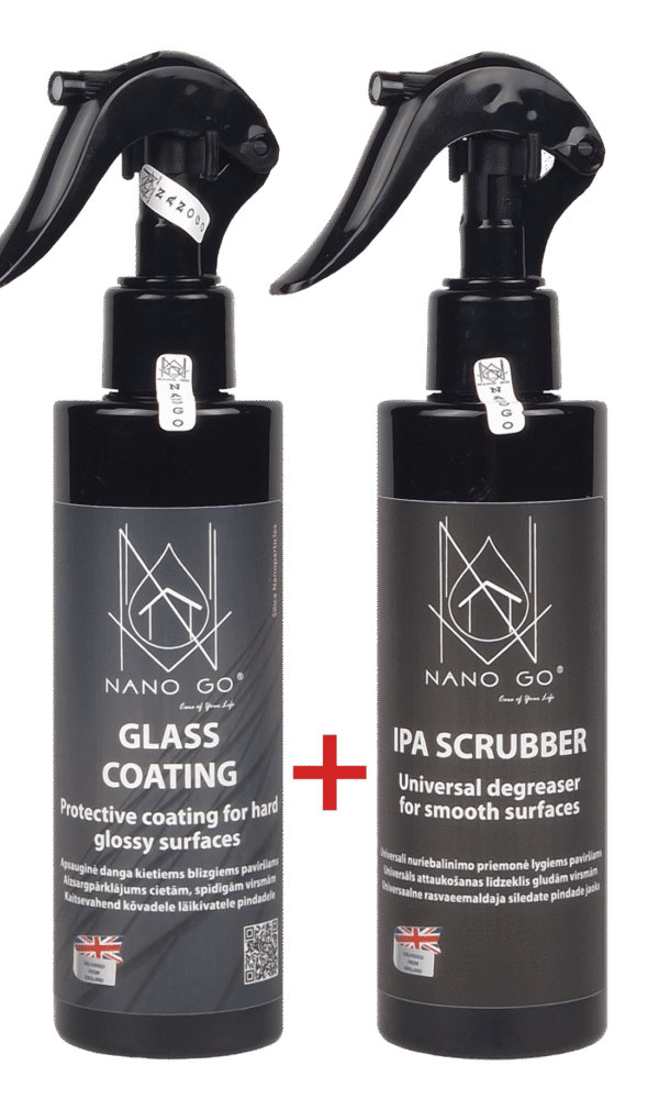 Klaaspindade nanokaitse + eelpuhastusvahend